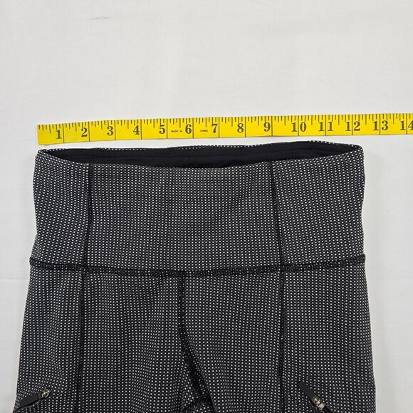 Lululemon Women's Cadence Crusher Power Luxtreme Tights Size 4 Black & White - Picture 7 of 11